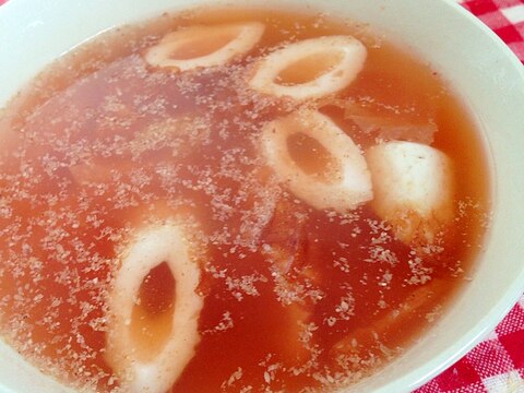 竹輪のキムチスープ♡